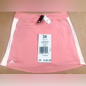 NEW..WOMEN 3X PLUS SIZE ADIDAS GOLF MADE W/ NATURE SKIRT/SKORT (WONDER CLAY)